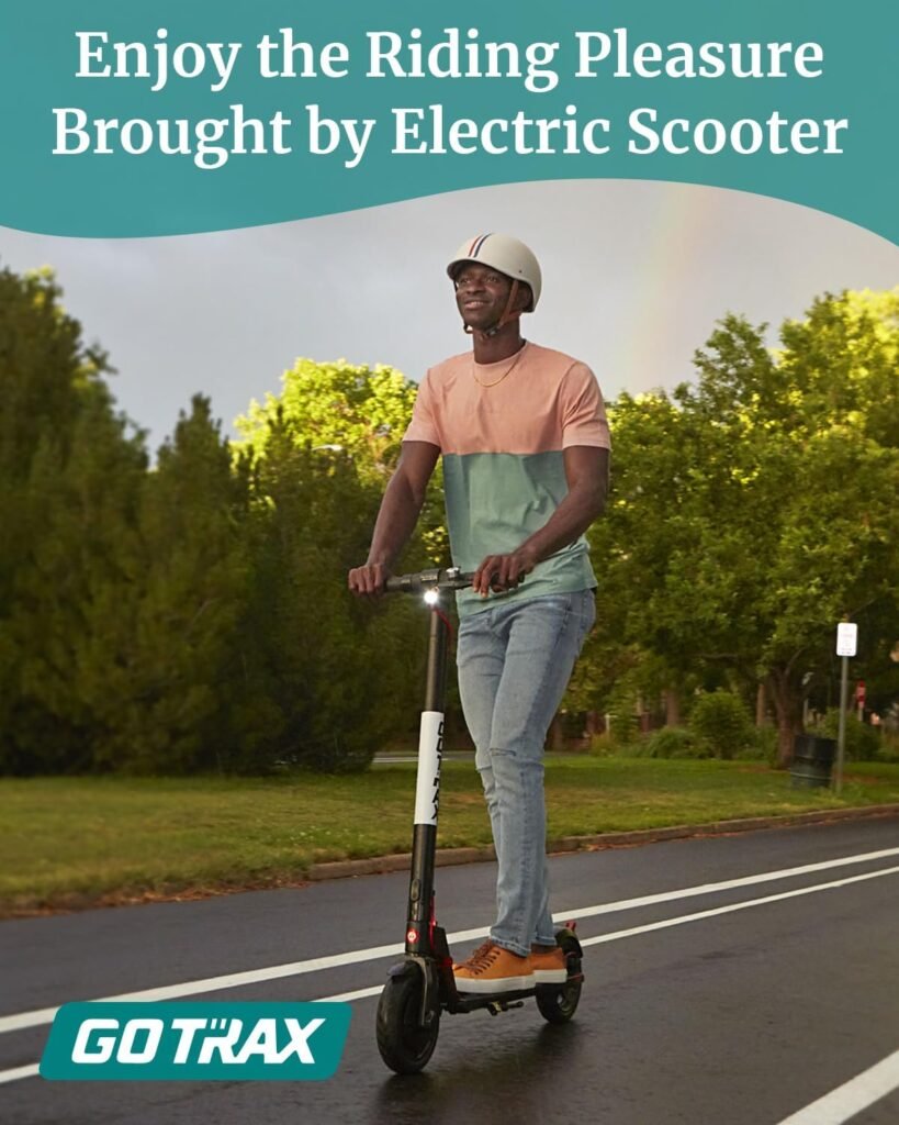 Gotrax GXL V2 Seris Electric Scooter, 8.5/10 Pneumatic Tire, Max 12/20mile Range, 15.5mph Power by 250W/350W Moter, All Aluminum Body,Digital Display and Cruise Control Foldable Escooter for Adult