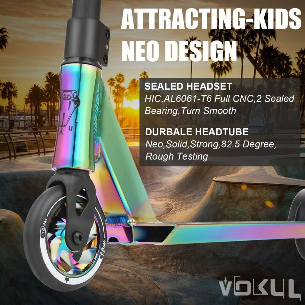 VOKUL K1 Pro Scooters - Stunt Scooter | Trick Scooter - Intermediate and Beginner Freestyle Scooter for Kids 8 Years and UP,Teens and Adults -Quality Kick Pro Scooter for Boys and Girls