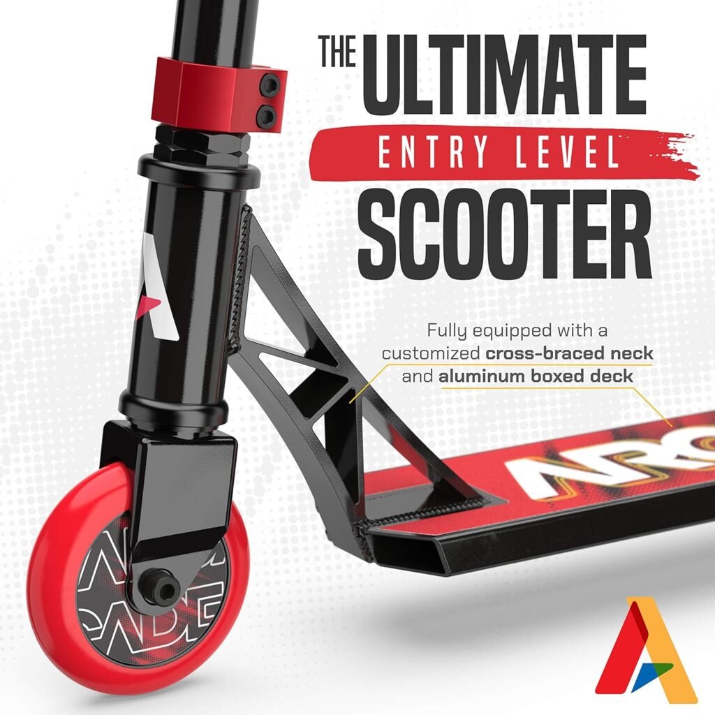 ARCADE Rogue BMX Pro Scooter - Skatepark Scooter for Tricks - Scooter Pro Trick Scooters - Beginner Stunt Scooters for Kids  Pre Teens Ages 7 Years  Up - Boys  Girls Colors