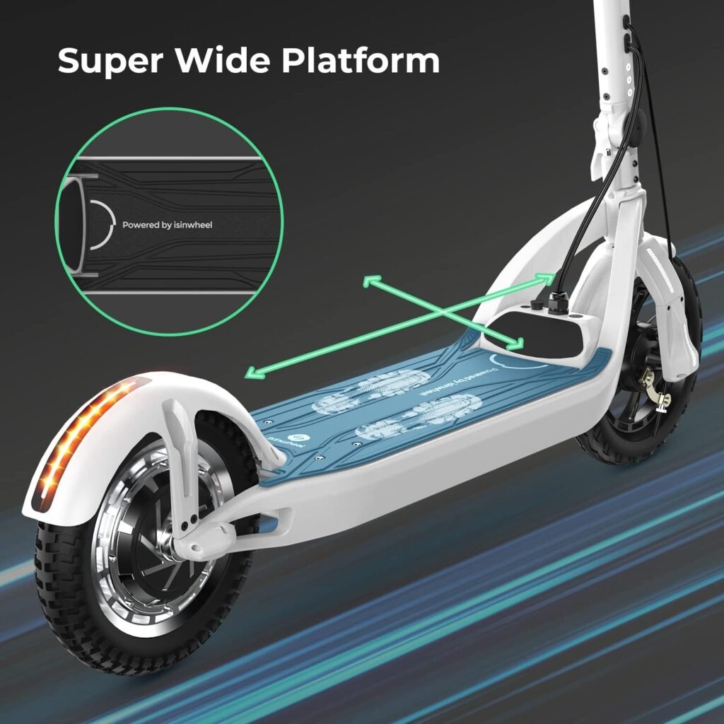 isinwheel X3Pro Electric Scooter, 1200W Motor E-Scooter,12 Fat Tires, 37 Miles Range, 28 Mph Portable Folding Commuter Electric Scooter for Adults, Max Load 400lbs  4 Speed Modes