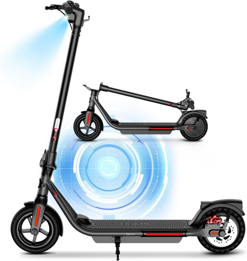 SISIGAD Electric Scooter Adults Peak 500W Motor,8.5 Solid Tires,15 Miles Long Range Scooter Electric for Adults,19Mph Speed Foldable E-Scooter for Commuting with Double Braking System